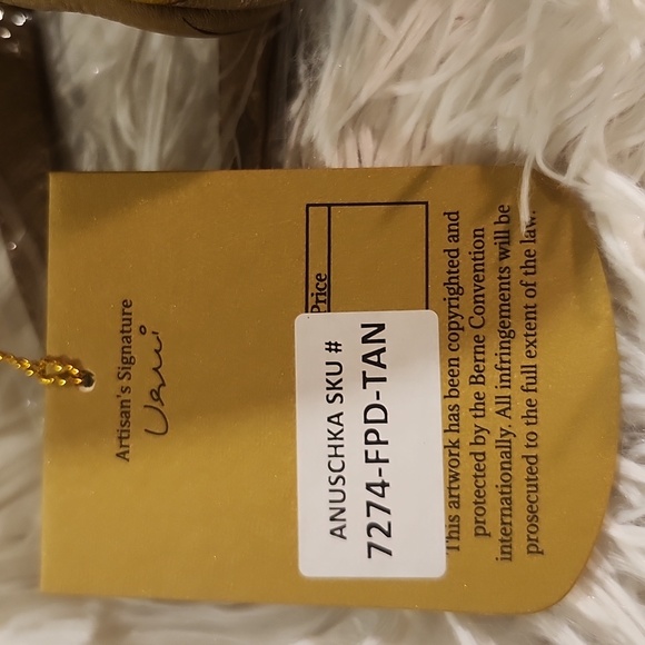 Anna Anuschka Double Handle Shoulder Bag Floral Butterfly Tote - Picture 5 of 6